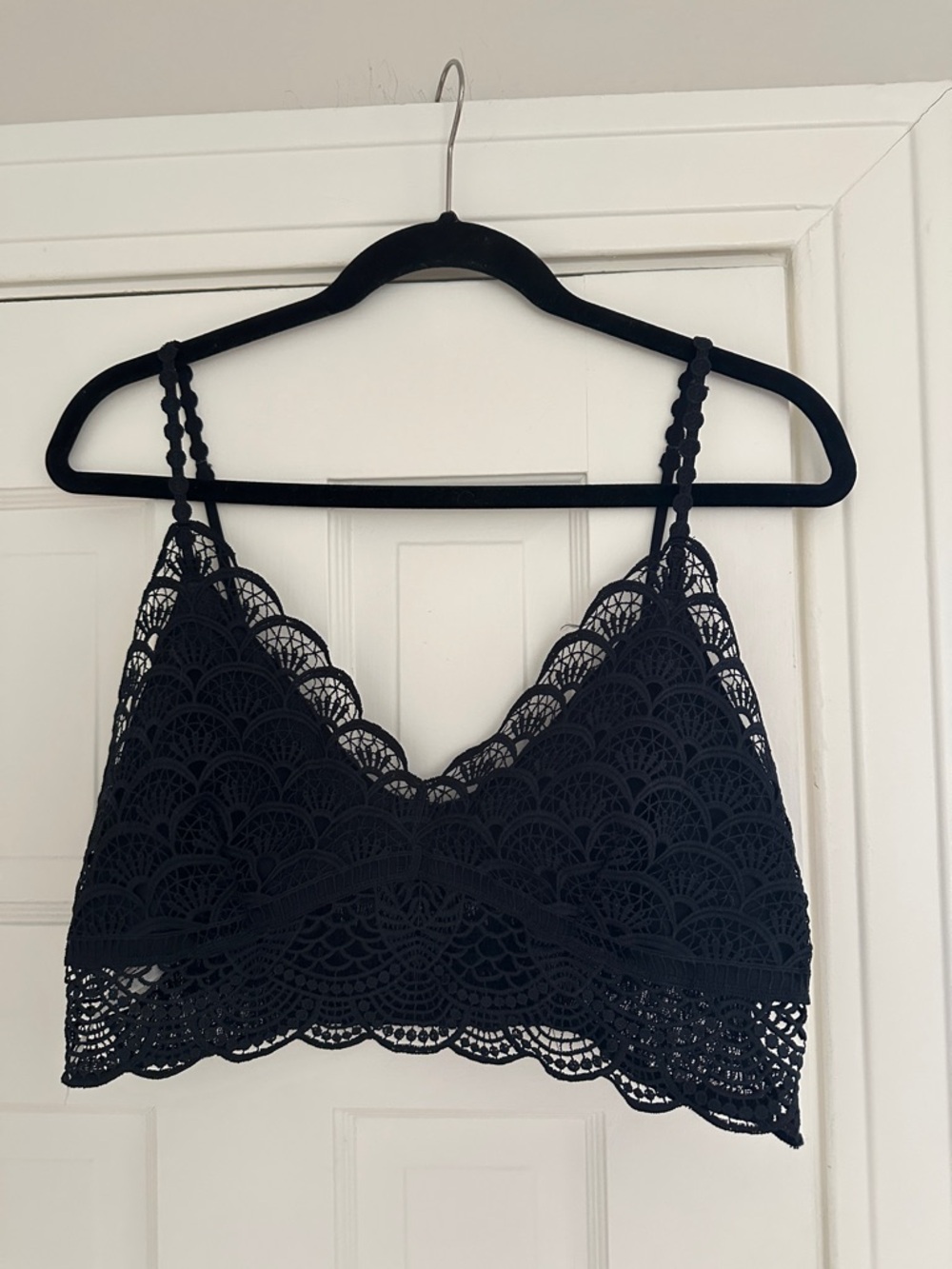 Free People Black Lace Bralette - Women Intimates & Sleepwear XL